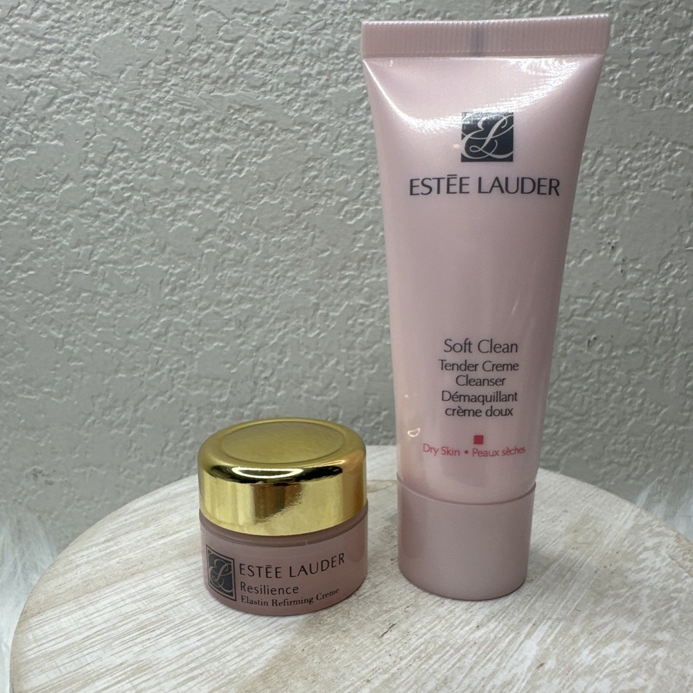 $31 🌙‎ Estee Lauder RESILIENCE Elastin Refirming Creme Soft Cleanser Travel SZ